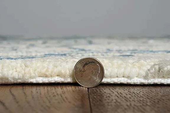 Harbor 4211 Palms Ivory/Teal Rugs