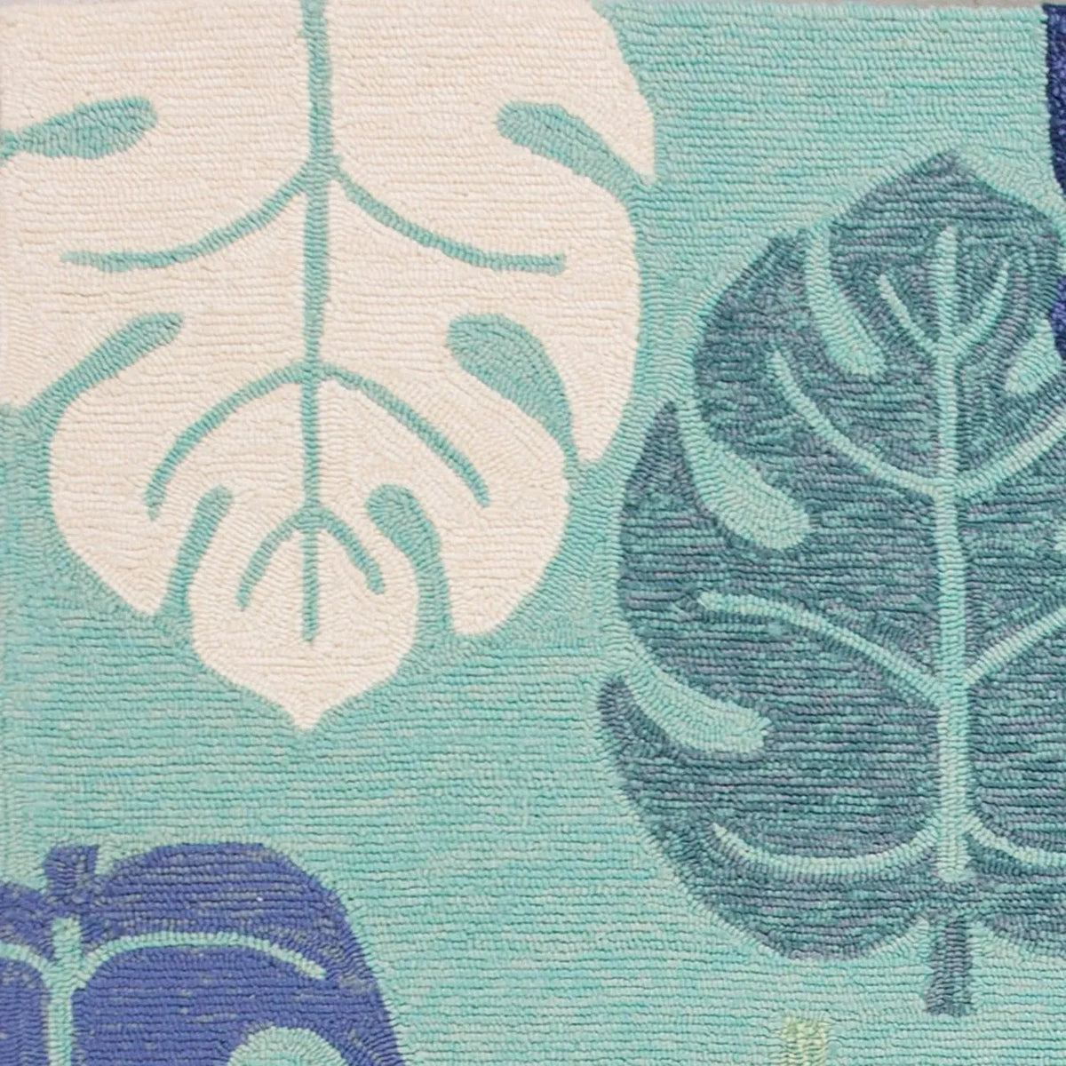 Harbor 4228 Palms Turquoise Rug