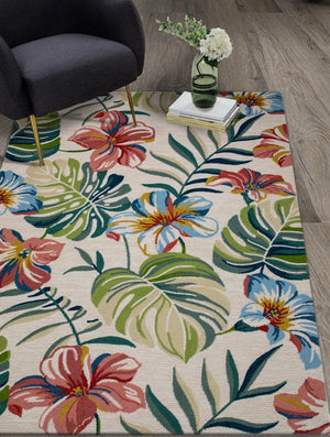 Harbor 4249 Ivory Tropical Rug