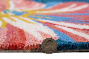 Harbor 4250 Blue Tropical Rug