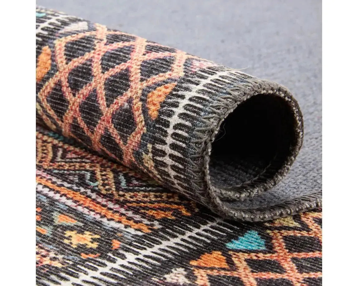 Harman HBL01 Terracotta/Charcoal Rug