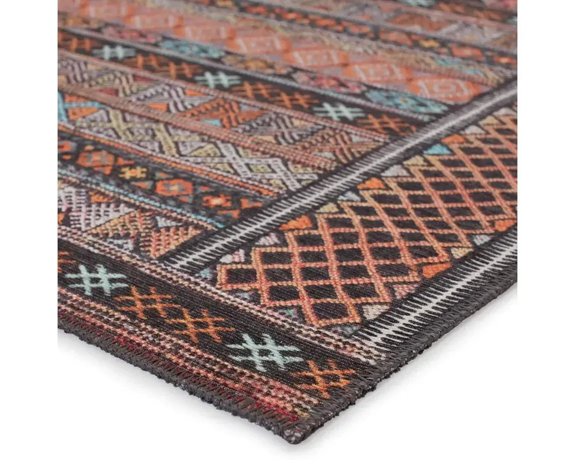 Harman HBL01 Terracotta/Charcoal Rug