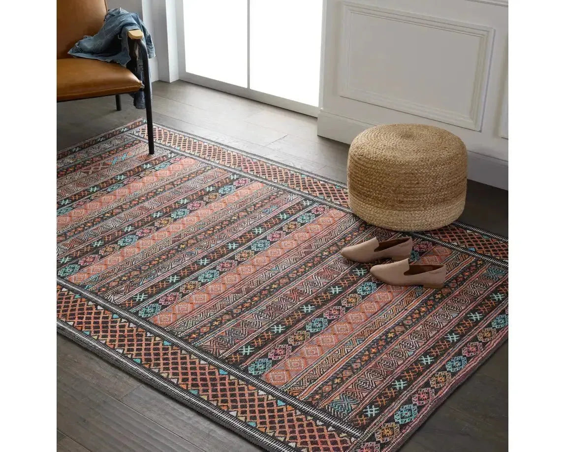 Harman HBL01 Terracotta/Charcoal Rug
