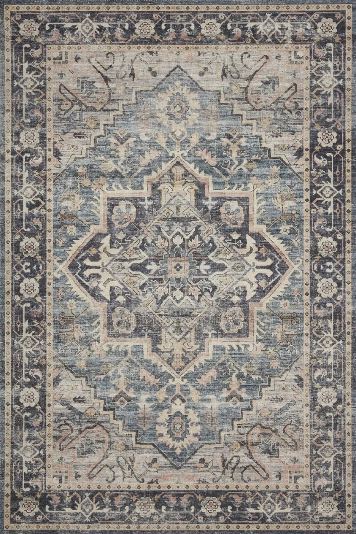 Hathaway Hth-01 Navy/Multi Rug