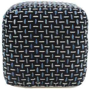 Havana 34022BLU Blue Pouf
