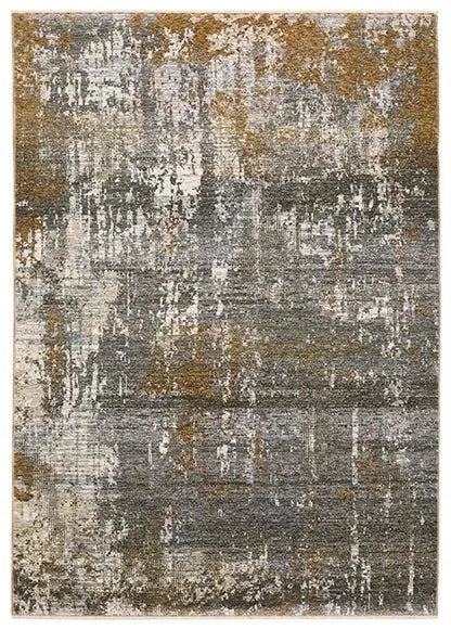 Hayden HAY06 Rust/Grey Rug