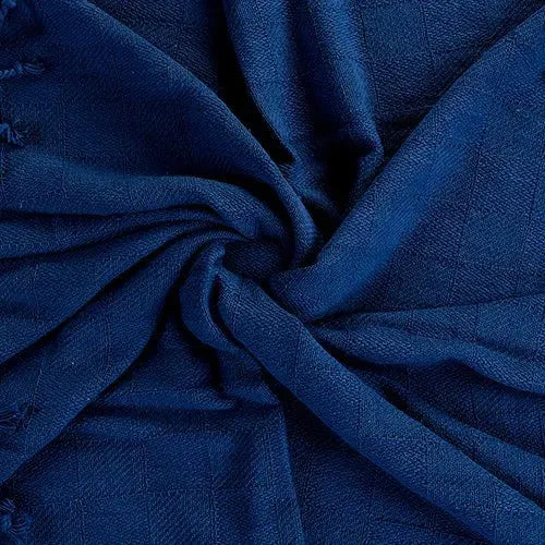 Heather 80218TNV True Navy Throw Blanket
