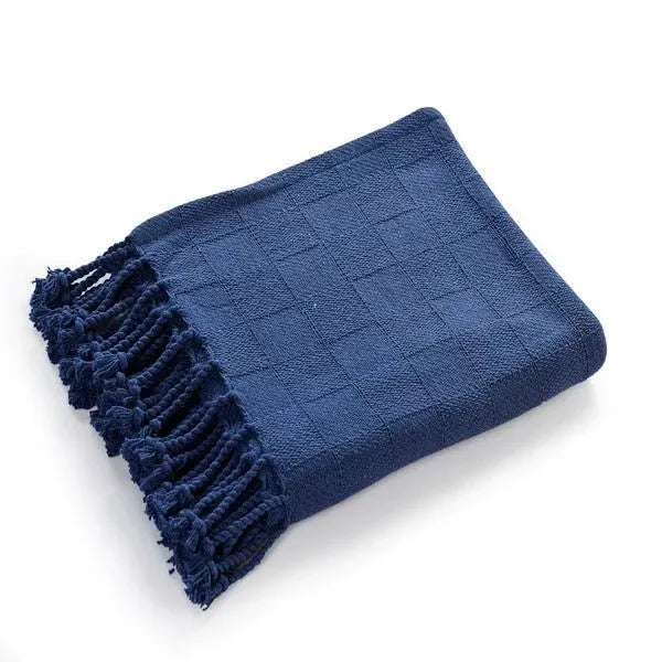 Heather 80218TNV True Navy Throw Blanket