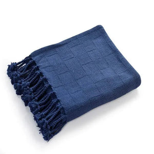 Heather 80218TNV True Navy Throw Blanket