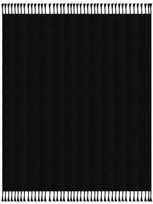 Heather 80264JEB Jet Black Throw Blanket