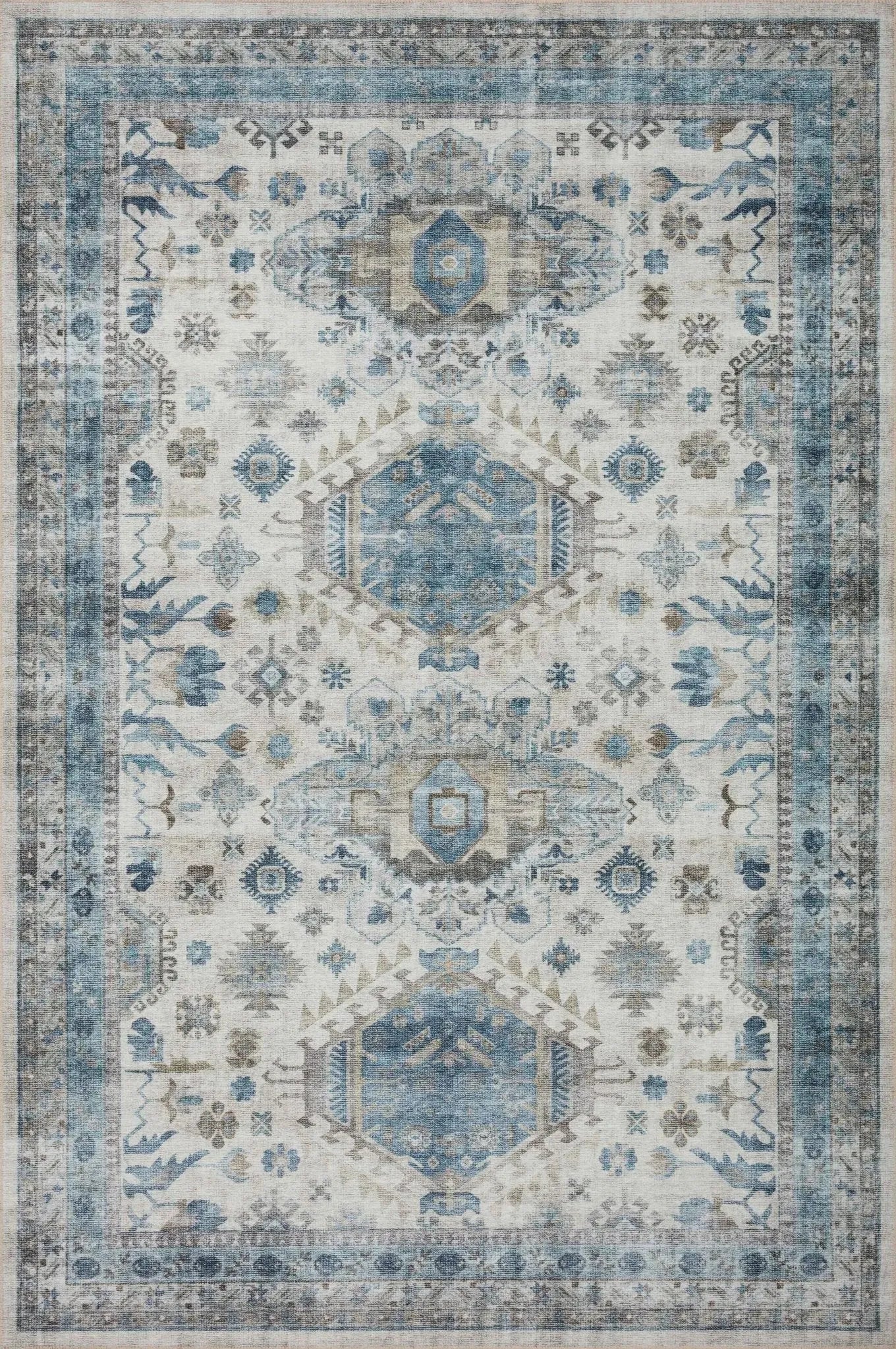 Heidi Hei-04 Ivory/Ocean Rug