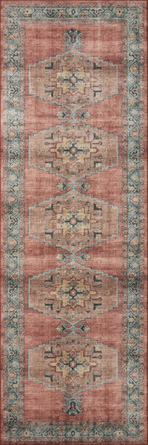 Heidi Hei-05 Spice/Aqua Rug