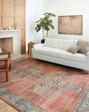 Heidi Hei-05 Spice/Aqua Rug