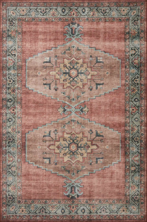 Heidi Hei-05 Spice/Aqua Rug