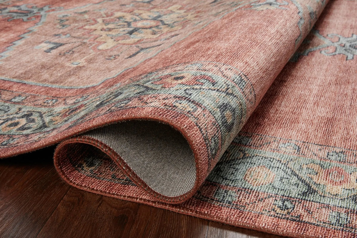 Heidi Hei-05 Spice/Aqua Rug