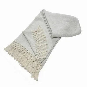 Herringbone 80184LBL Light Blue Throw Blanket
