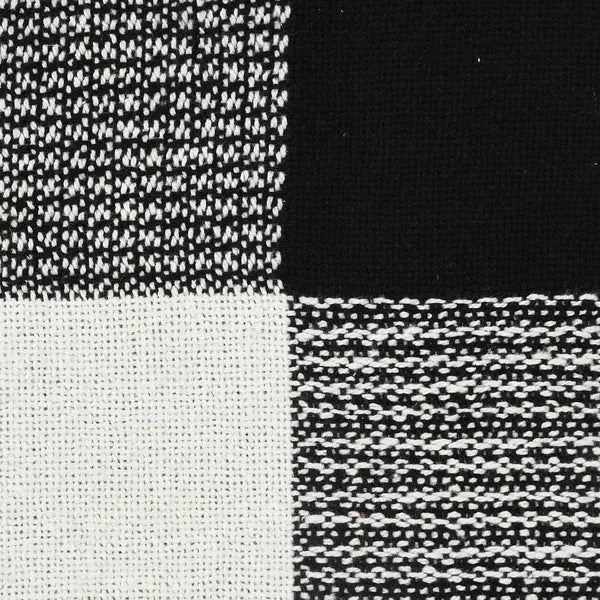 Highland 80272BWT Black/White Throw Blanket