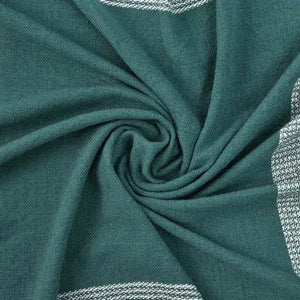 Highland 80289BSW Blue Spruce/White Throw Blanket