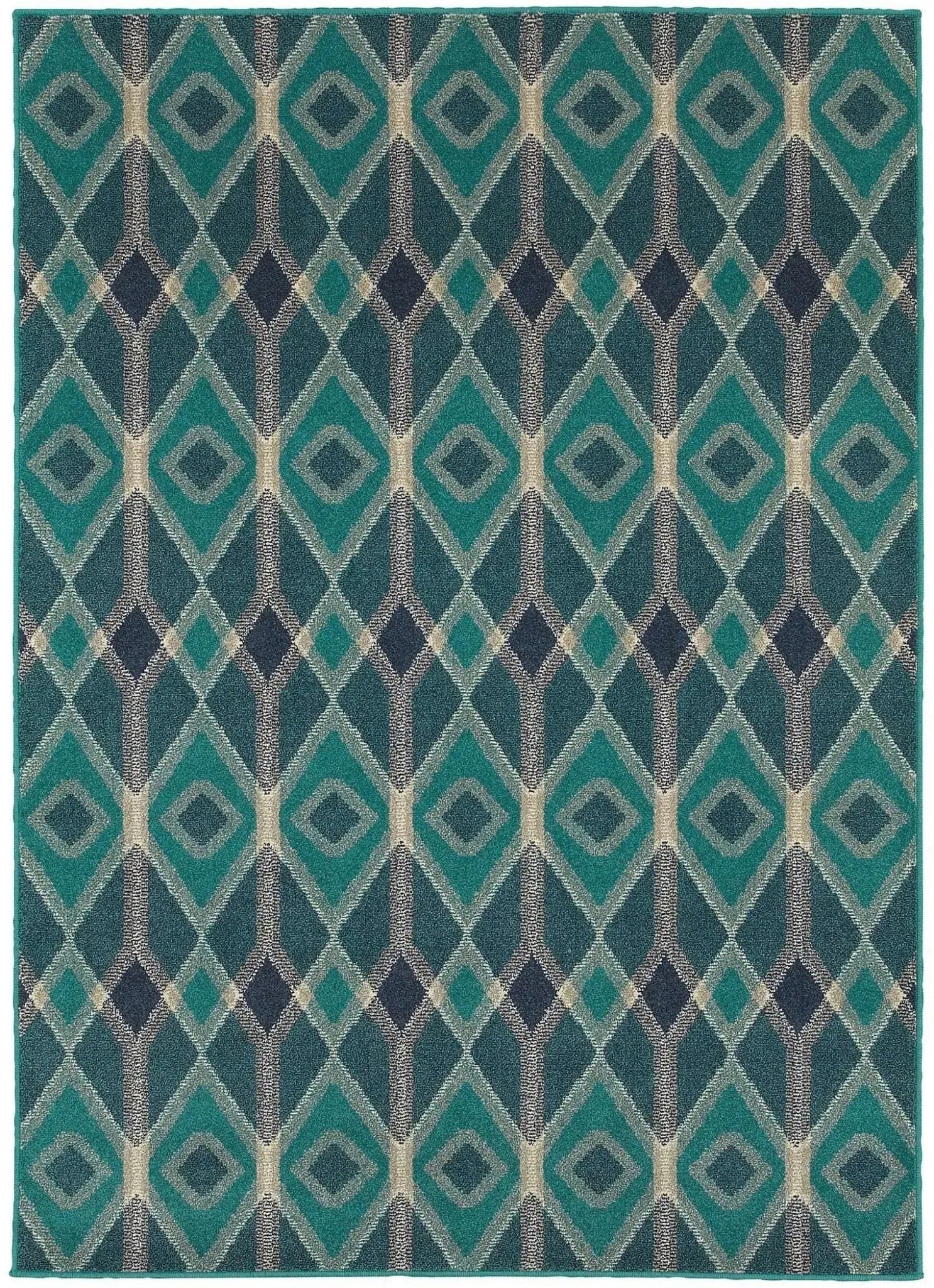 Highlands 6627B Blue Teal Rug