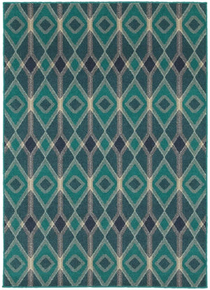Highlands 6627B Blue Teal Rug