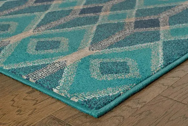 Highlands 6627B Blue Teal Rug