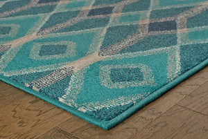 Highlands 6627B Blue Teal Rug