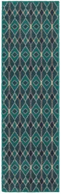 Highlands 6627B Blue Teal Rug