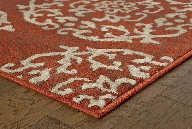 Highlands 6672B Red/ Beige Rug