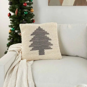 Holiday Pillow DC569 Ivory/Grey Pillow