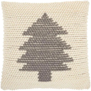 Holiday Pillow DC569 Ivory/Grey Pillow