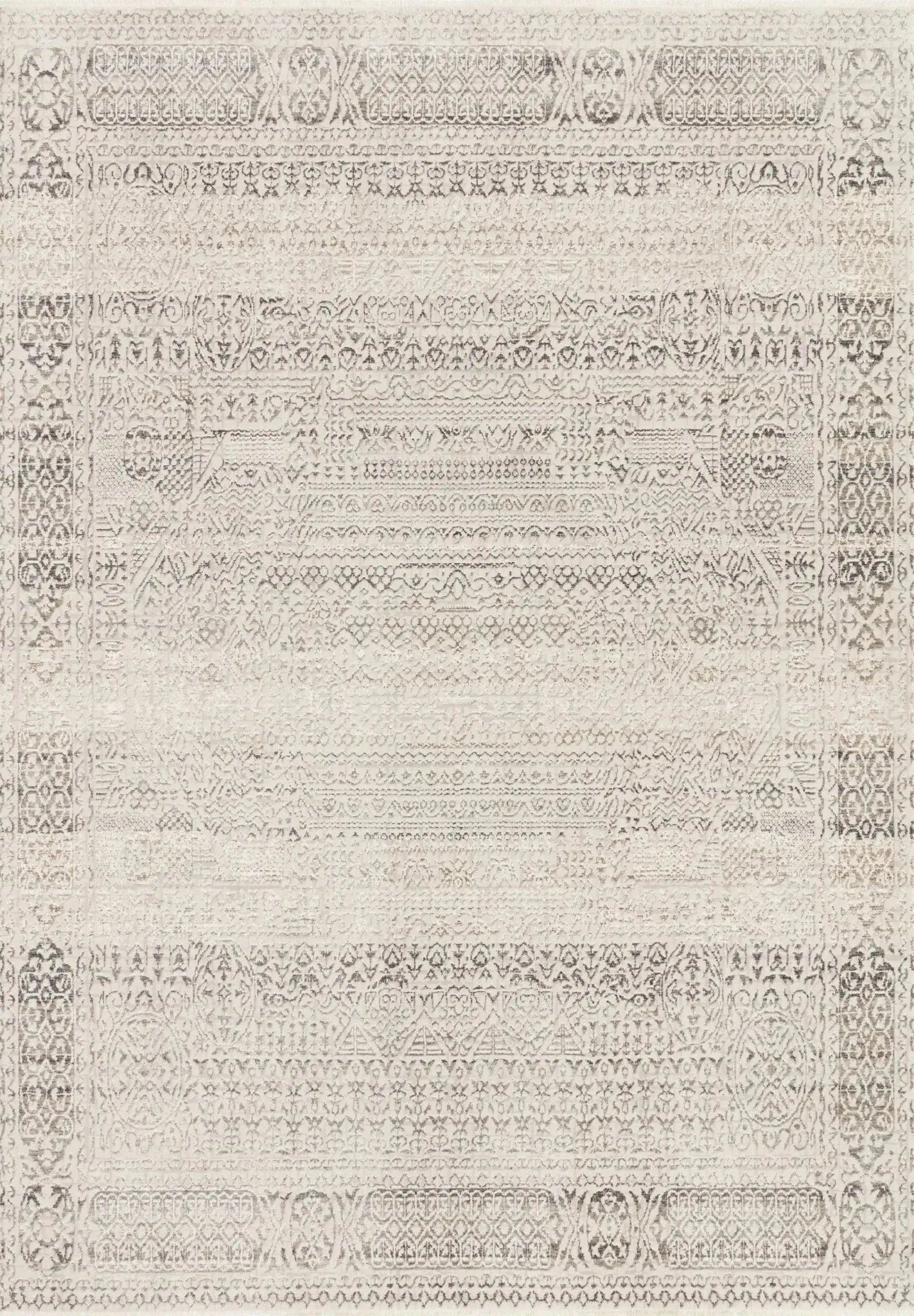 Homage HOM-05 Ivory / Silver Rug
