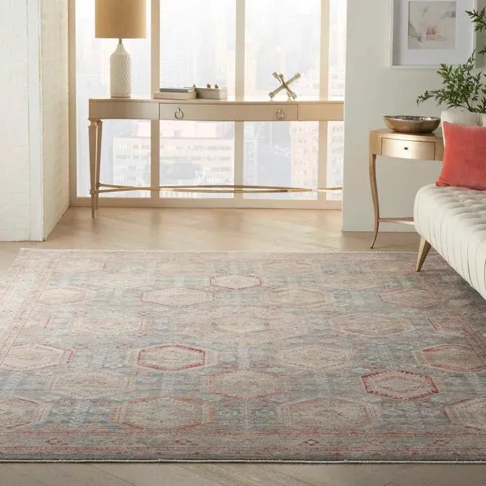 Homestead HMS01 Light Blue Multi Rug