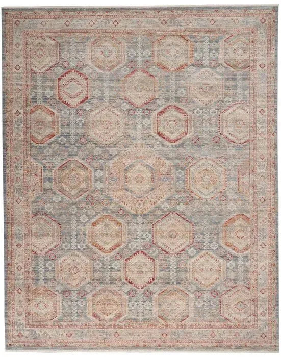 Homestead HMS01 Light Blue Multi Rug
