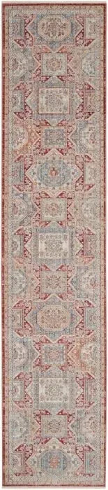 Homestead HMS02 Blue/Brick Rug