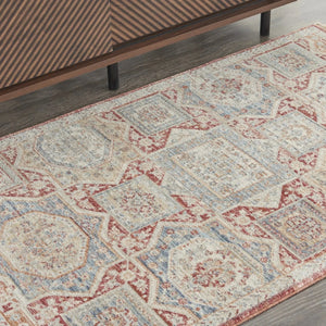 Homestead HMS02 Blue/Brick Rug