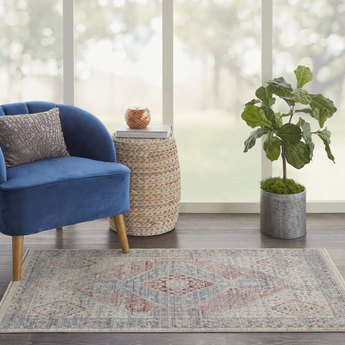 Homestead HMS03 Blue/Grey Rug