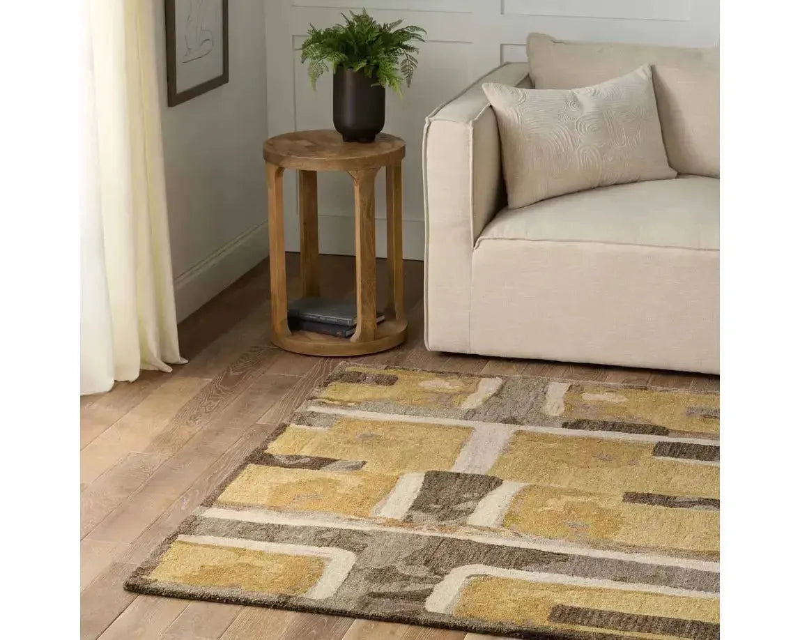 Honeycomb HNC01 Yellow/Brown Rug