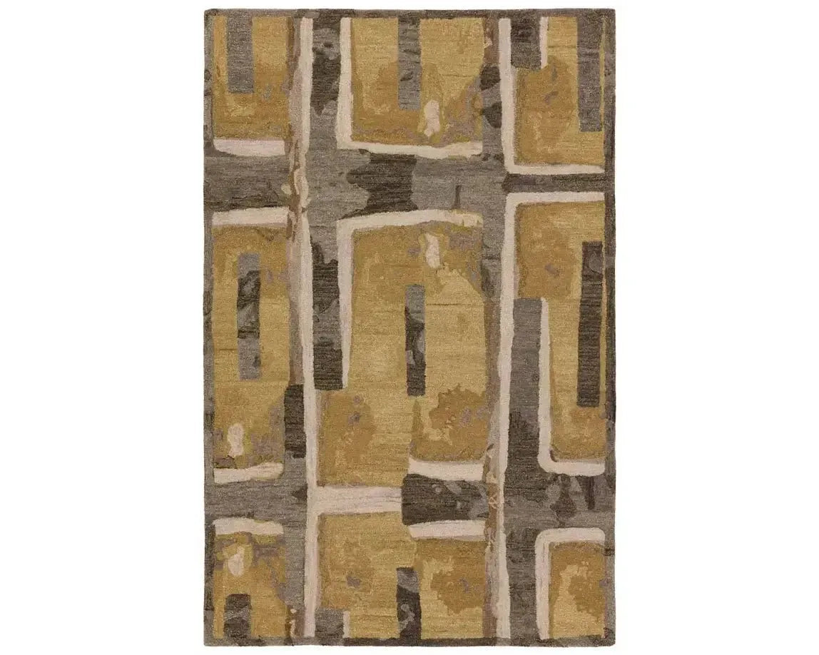 Honeycomb HNC01 Yellow/Brown Rug