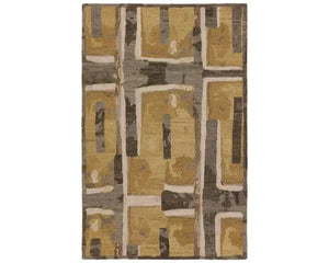 Honeycomb HNC01 Yellow/Brown Rug
