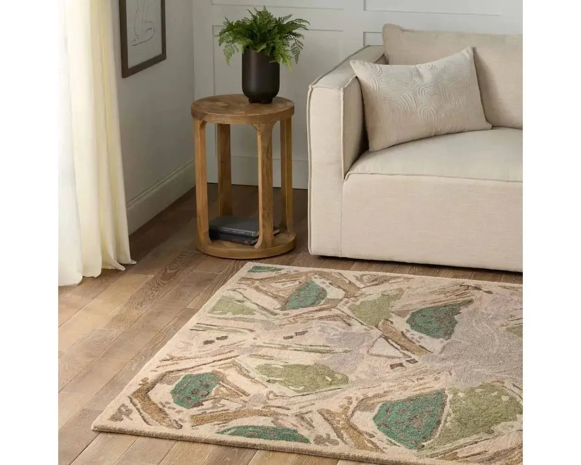 Honeycomb HNC02 Green/Taupe Rug