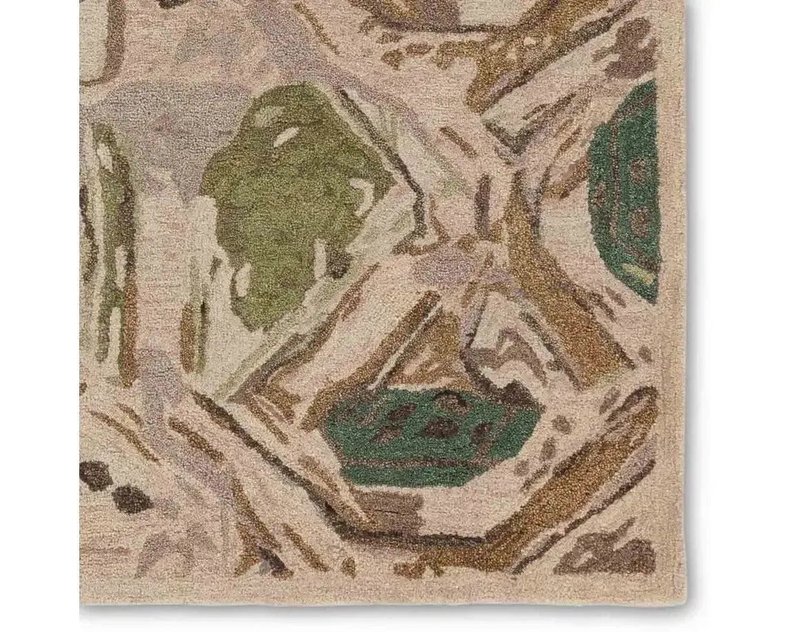 Honeycomb HNC02 Green/Taupe Rug