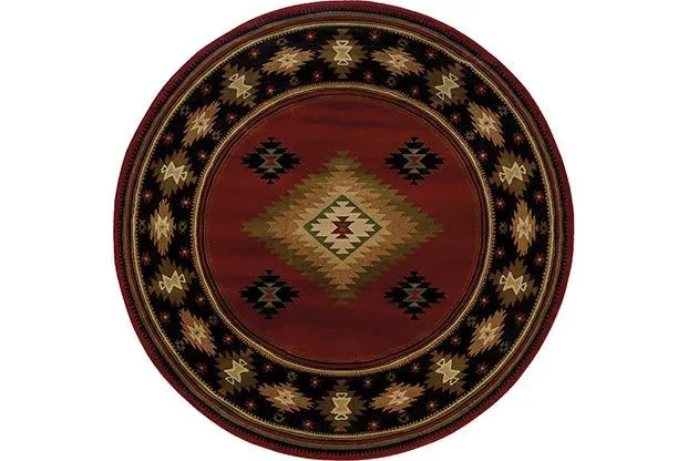 Hudson 087K Red/ Green Rug
