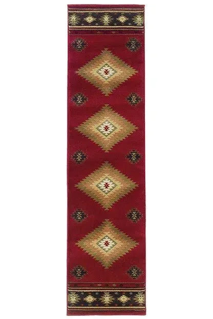 Hudson 087K Red/ Green Rug