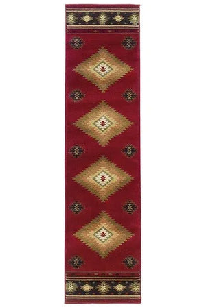 Hudson 087K Red/ Green Rug