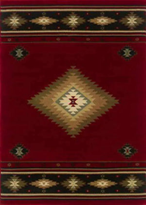 Hudson 087K Red/ Green Rug