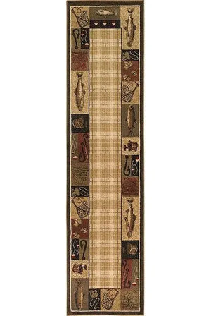 Hudson 1065B Beige/ Black Rug