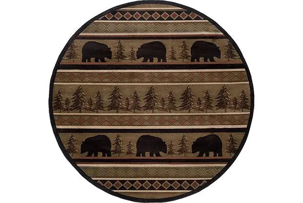 Hudson 1066A Black/ Beige Rug