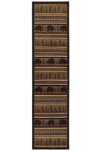 Hudson 1066A Black/ Beige Rug