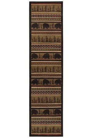 Hudson 1066A Black/ Beige Rug