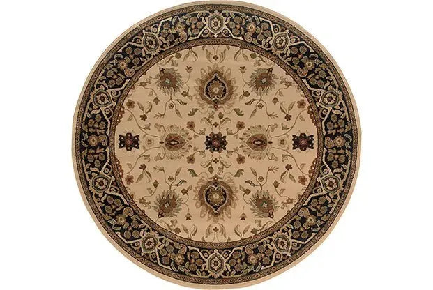 Hudson 1338C Beige/ Black Rug